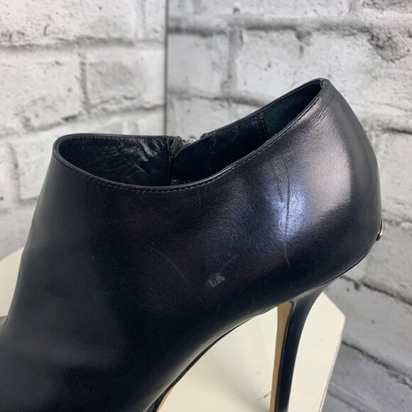 Dior Black Leather Bootie Platform Stiletto Ankle Short Boots - Picture 14 of 14